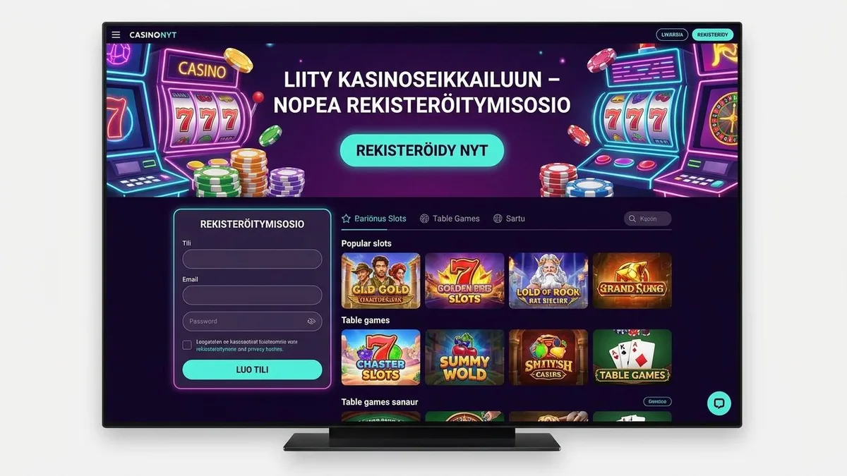 Rekisteröidy bonuksella
